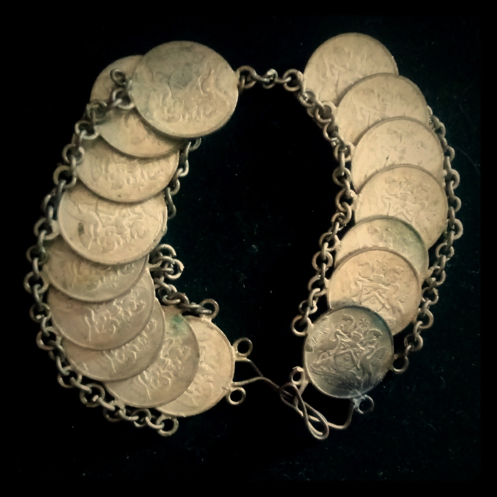 Bracelet Charm * Trinidad and Tobago 1c Handmade